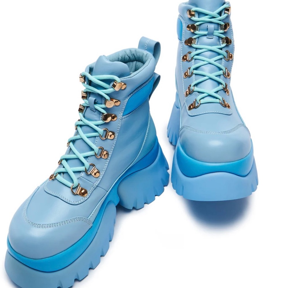 Melanie Martinez CRYBABY BLUE VILUN PLATFORM BOOTS